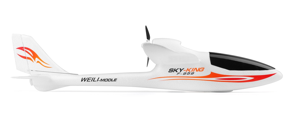 Wltoys F959 SKY-King 2.4G 3CH 750mm Wingspan EPO Push-back Sailplanes RC Airplane RTF - Blue