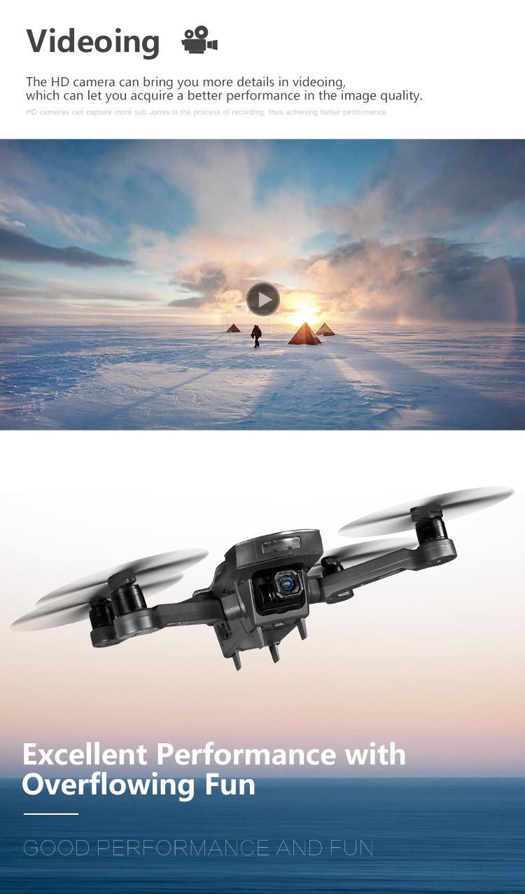 AOSENMA CG033 5G 1080P FHD WIFI FPV RC Drone Servo Gimbal Foldable Brushless with GPS Follow Me Mode RTF - Blue