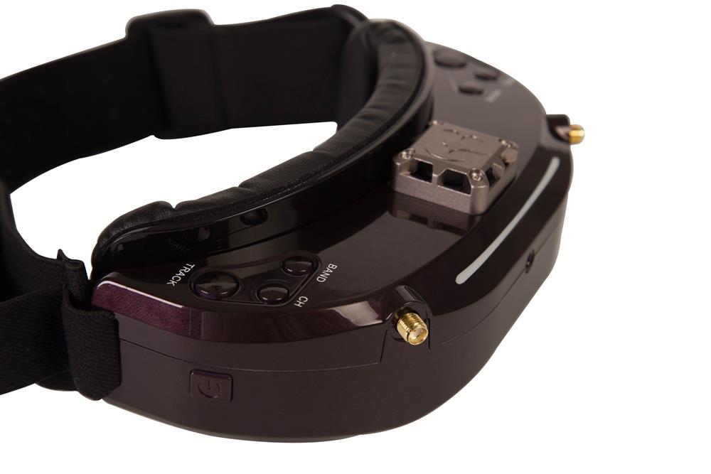 Skyzone SKY03O OLED Display 1024 X 768 5.8G 48CH Diversity FPV Video Goggles With FAN HDMI Head Tracking - Metallic Black