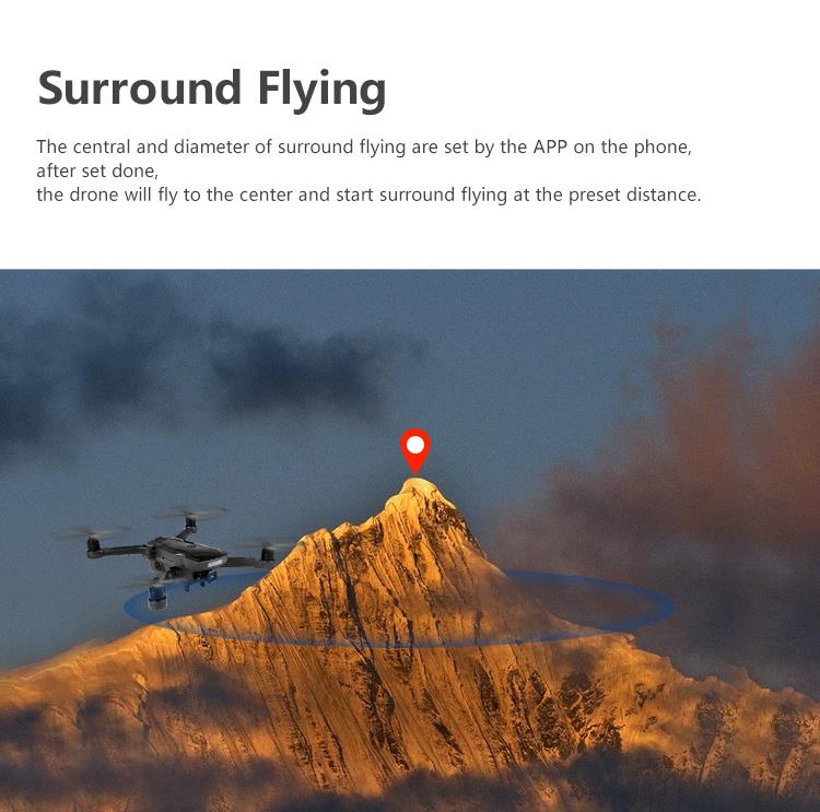 AOSENMA CG033 5G 1080P FHD WIFI FPV RC Drone Servo Gimbal Foldable Brushless with GPS Follow Me Mode RTF - Black
