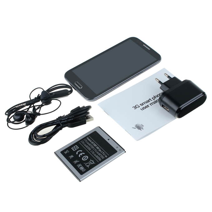 Tinhe(Tianhe) N7100 5.5 Inch QHD Screen MTK6577 Dual Core Smartphone 4GB ROM 8.0MP Camera Android 4.0 OS with 3G/GPS - Gray