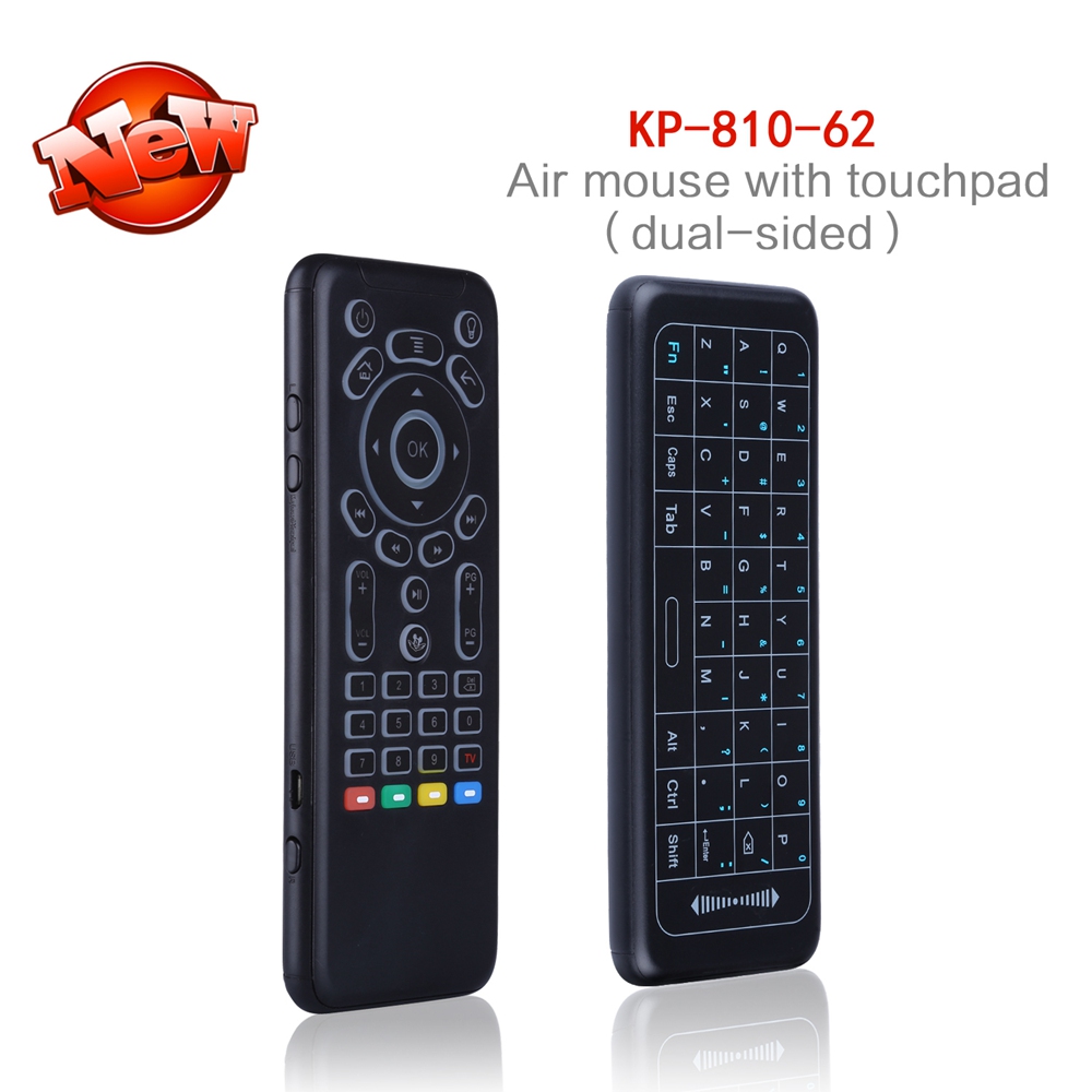 iPazzPort KP-62 7-Colour Backlight Full Touchpad 6-Axis Air Mouse 2.4G RF Mode Compatible with Windows/Android/iOS