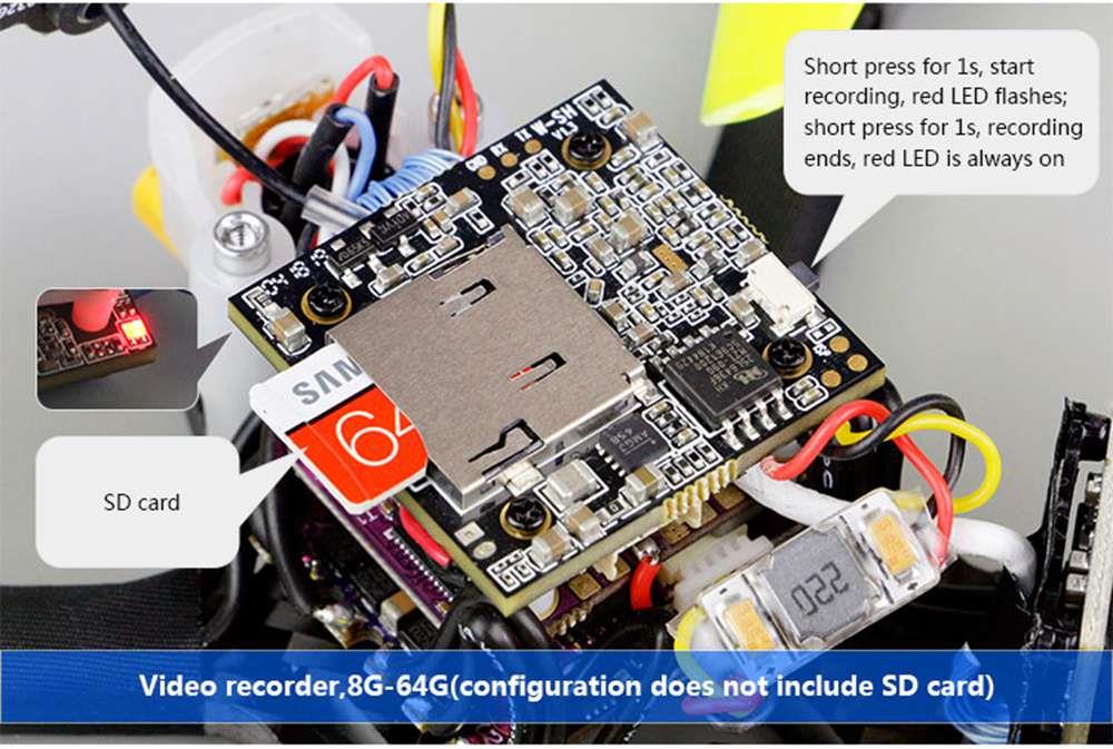 LDARC 130GTI FPV 3Inch 4S FPV Racing Drone With F411 OSD 20A 48CH 200mW VTX C1200 1200TVL Camera PNP