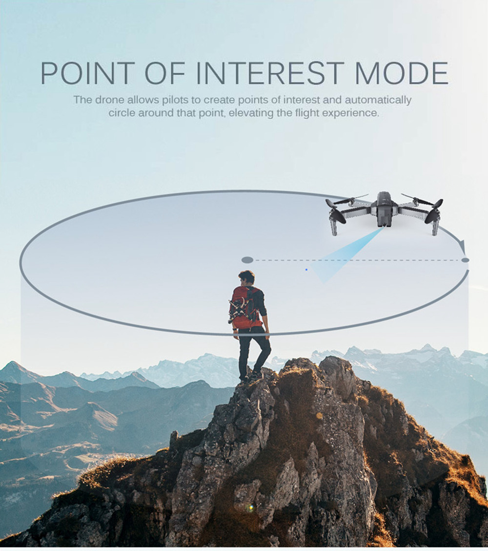 SJRC F11 GPS 5G WiFi FPV Foldable Brushless RC Drone with Adjustable 1080P HD Camera 25mins Flight Time - RTF