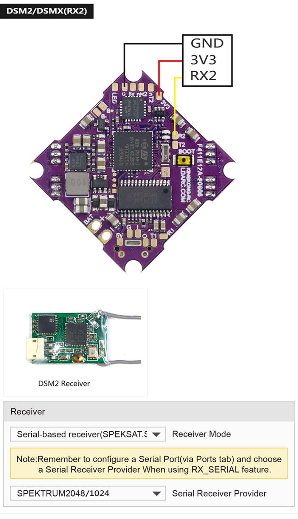 LDARC KKT-VTX200 5.8G 48CH 0/25/100/200mW Switchable FPV Transmitter For F411E12A FC Cinewhoop FPV Racing Drone