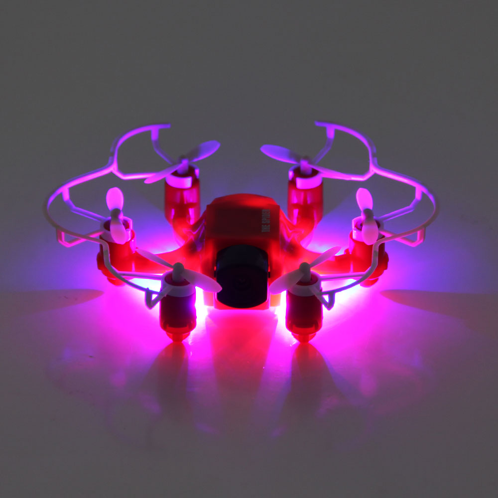 Bundle FQ777-126C MINI Spider Drone RTF Red + Extra 3.7V 25C 220mAh Battery