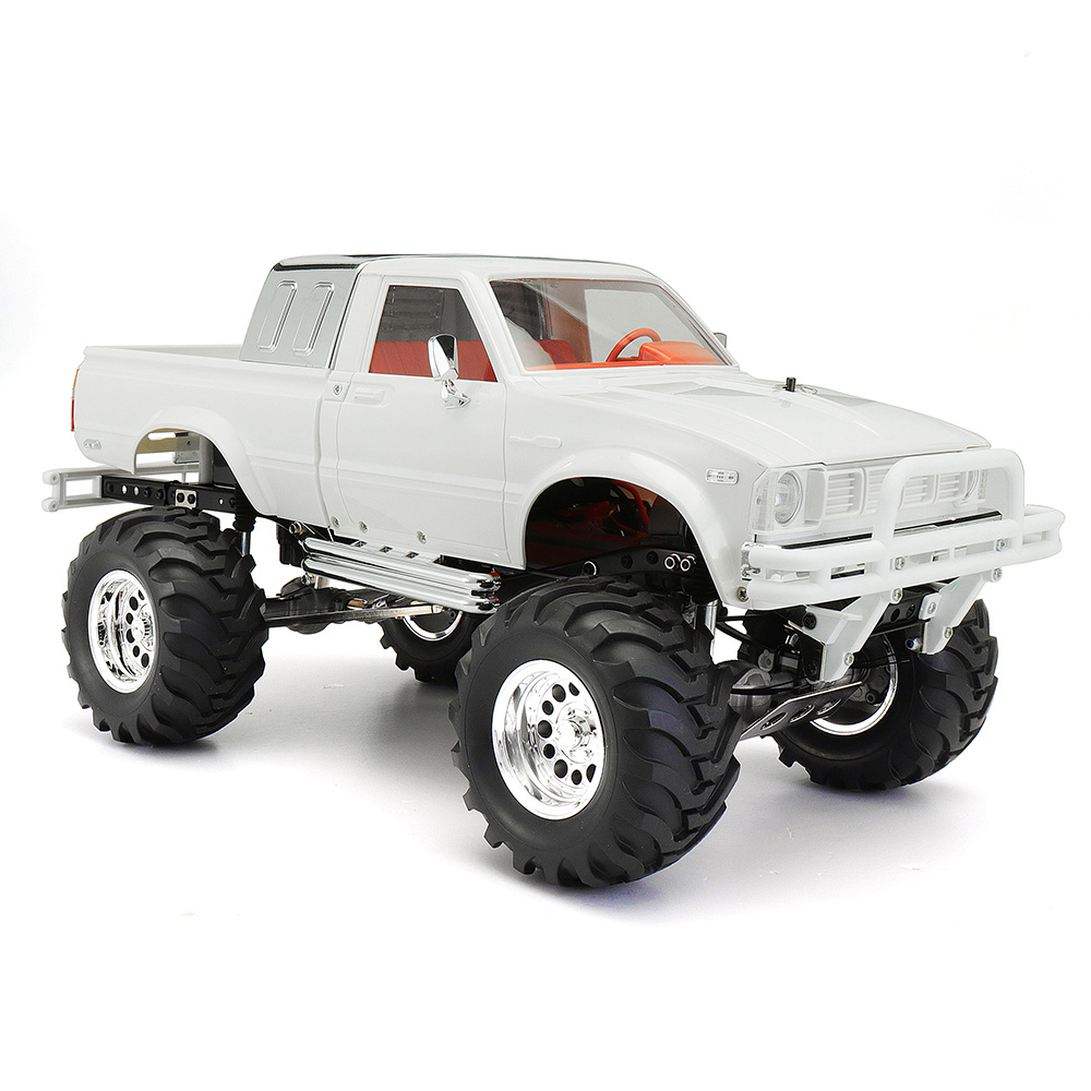 HG P407 2.4G 1:10 4WD Brushed Off-road RC Climbing Car for TOYATO Pickup Truck RTR - White