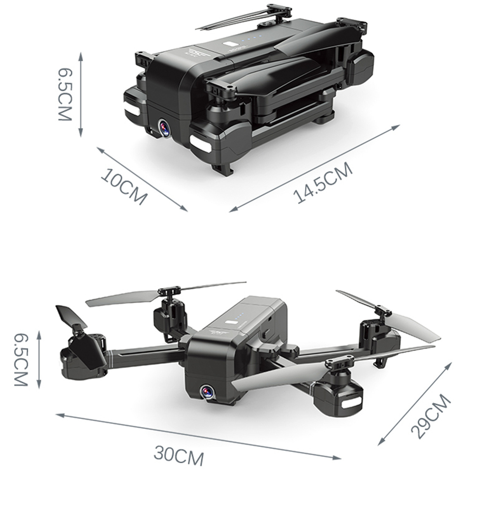 SJRC Z5 GPS 2.4G WiFi FPV Foldable RC Drone with Adjustable 1080P HD Camera Follow Me Mode RTF