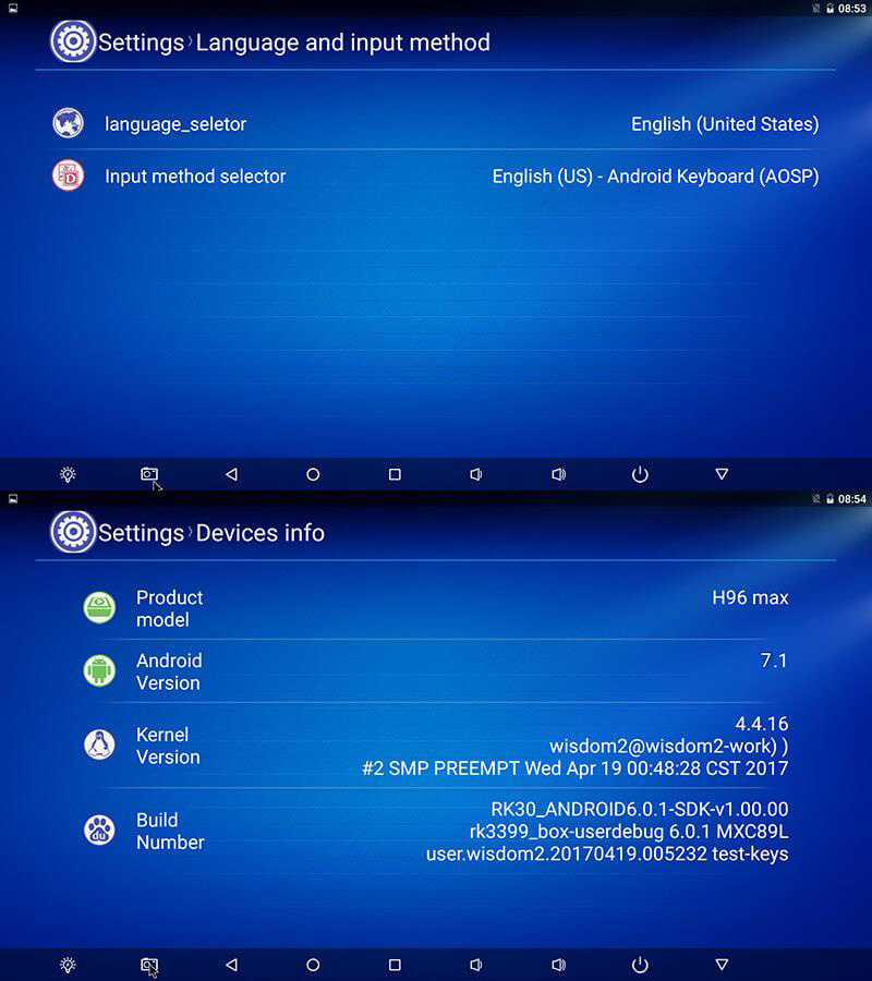 Bundle H96 MAX RK3399 Hexa Core 2.0Ghz 4GB/32GB 4K TV BOX + Rii i8+ 2.4G Wireless Israel Hebrew Language Keyboard White