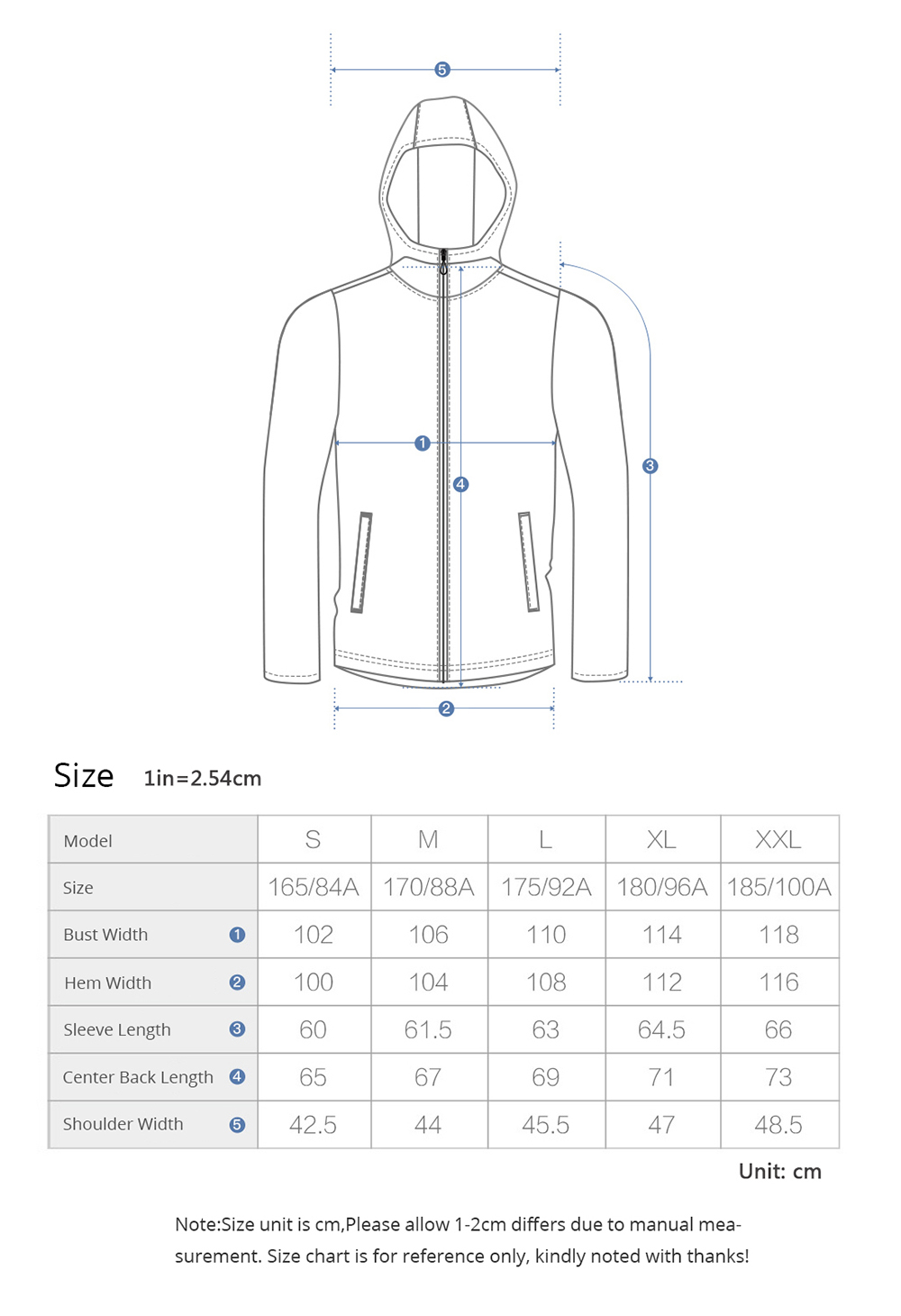 Xiaomi Men Backpack Jacket Water-resistant Sport Coat Size M -Khaki Gray