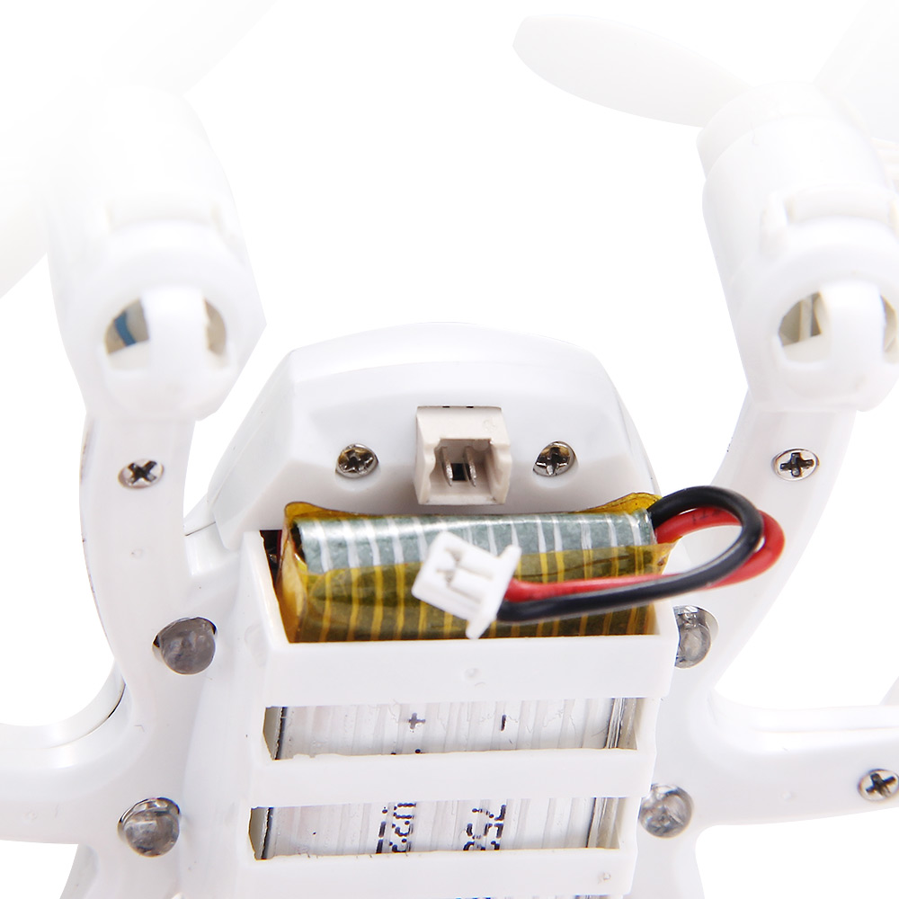 Bundle FQ777-126C MINI Spider Drone RTF White + Extra 3.7V 25C 220mAh Battery