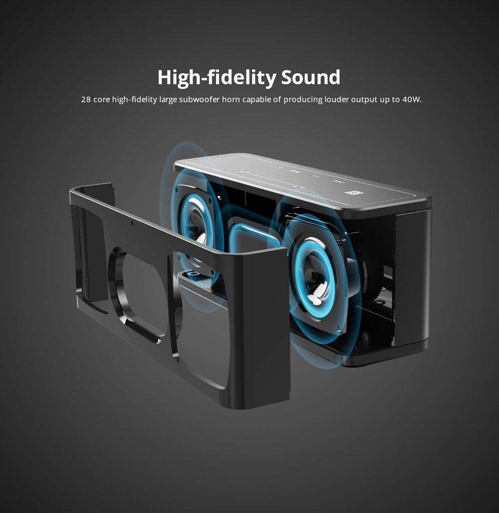 Bundle Tronsmart Element Mega 40W Bluetooth Speaker with 3D Digital Sound TWS + Tronsmart Element Mega Carrying Case