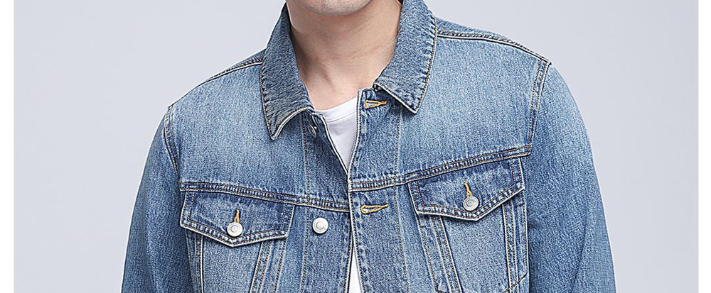 Xiaomi COTTONSMITH Simple Fashion Lapel Cotton Denim Jacket Size M