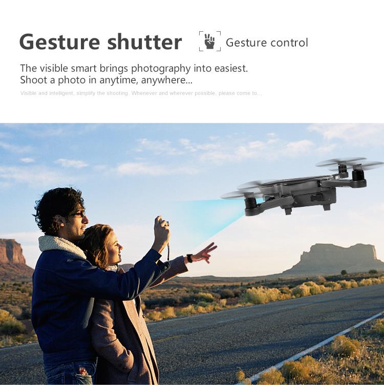 AOSENMA CG033 5G 1080P FHD WIFI FPV RC Drone Servo Gimbal Foldable Brushless with GPS Follow Me Mode RTF - Black