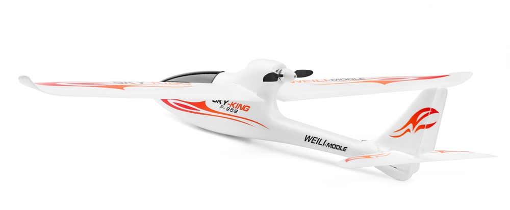 Wltoys F959 SKY-King 2.4G 3CH 750mm Wingspan EPO Push-back Sailplanes RC Airplane RTF - Blue