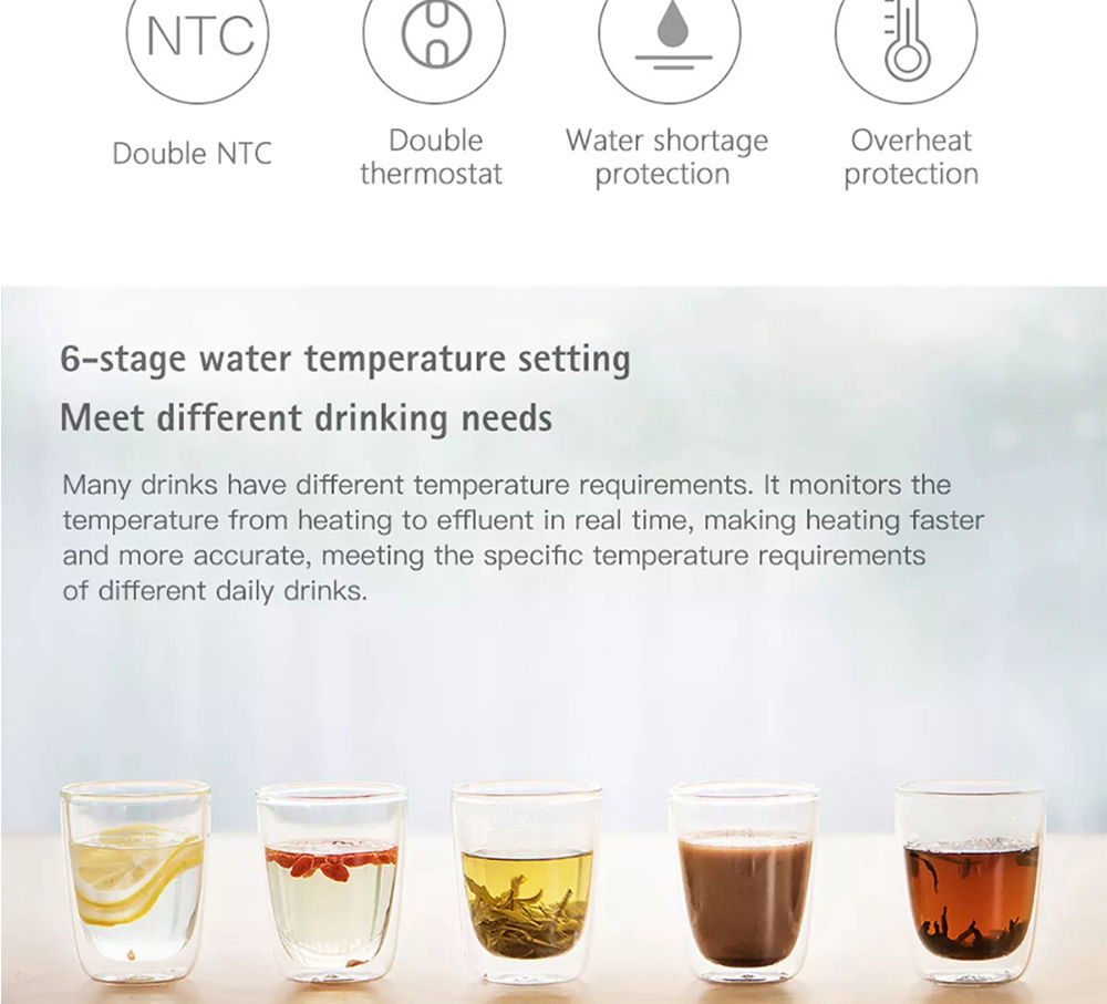 Xiaomi Smart Heat Water Dispenser Pumping Device Instant Hot Drinking Auto Heater Desktop Home
