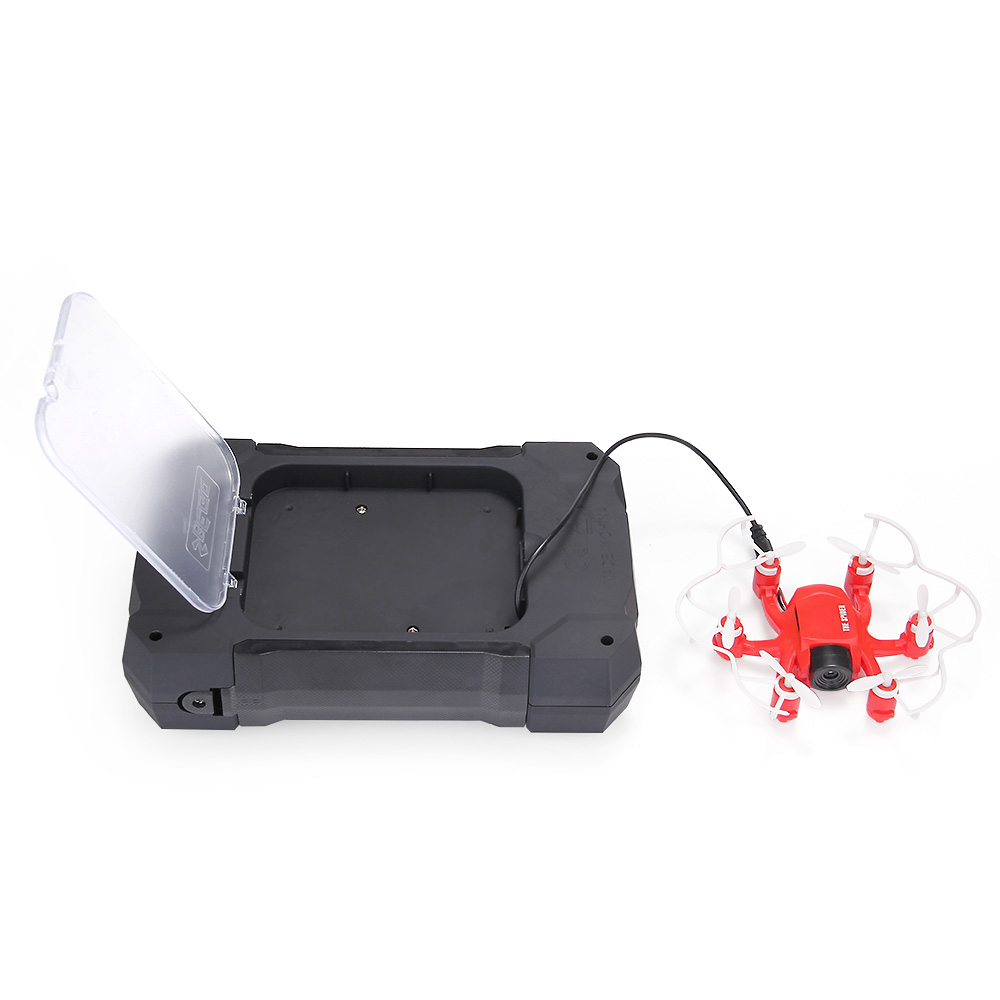 FQ777-126C MINI Spider Drone 2MP HD Camera 3D Roll One Key to Return Dual Mode 4CH 6Axis Gyro RC Hexacopter - Red