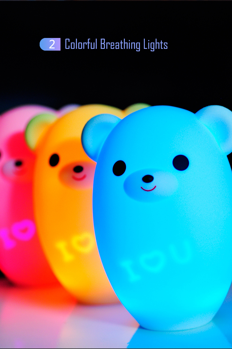 AOLAND S2 Smart Bluetooth Speaker Music Small Night Light Lemon Bear Shape - White