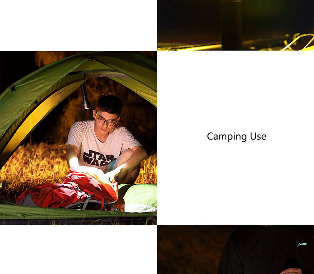 Xiaomi Youpin Outdoor Flashlight 2000LM 5 Models Multi-function Brightness IPX7 Waterproof Camping Flash Light