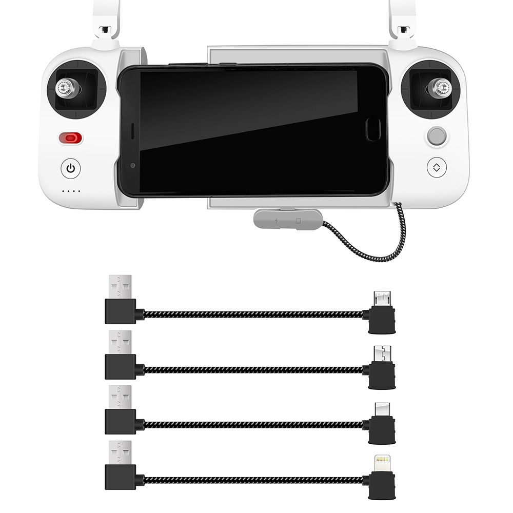 1pc 13.5cm Remote Control USB Cable Android Reverse Interface For FIMI X8 SE Foldable RC Drone - Black