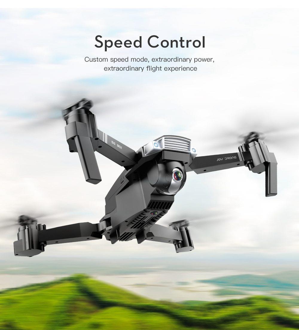 ZLRC SG901 YUE 4K WIFI Foldable RC Drone With Adjustable Wide-angle Camera Optical Flow Positioning RTF - Three Batteries with Bag