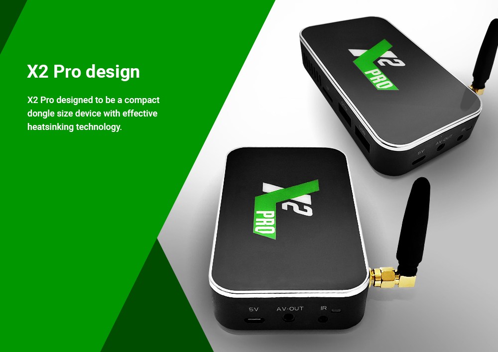 X2 PRO Amlogic S905X2 Android 9.0 4K HDR TV BOX 4G DDR4/32G eMMC 2.4G+5G WIFI USB3.0 1000Mbps LAN OTA Samba Server
