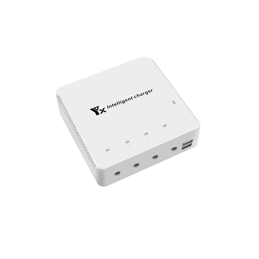 YX Intelligent Charger With 4 Battery Charing Ports 2 USB Interface For FIMI X8 SE Lipo Battery Remote Control - EU Plug
