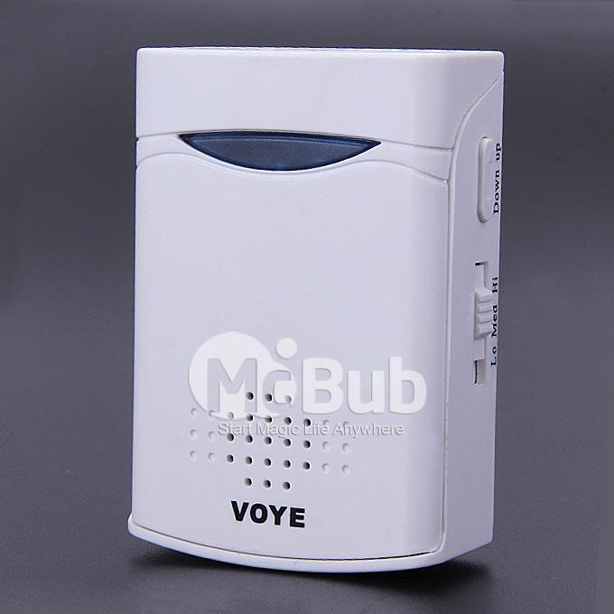 V006B Digital Wireless Door Bell With 38 Polyphony Tunes Songs LED Remote Control Digital Doorbell - White