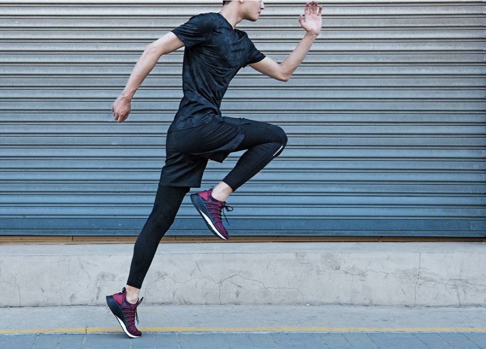 Xiaomi Mijia Sneakers 3 Men's Ultralight Shock Absorption Sports Running Shoes EU44 - Black