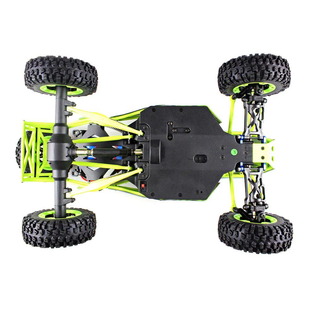 Upgraded WLtoys 12428 1:12 2.4G 4WD Off-road Vehicles with LED Lights RC Car RTR - Green