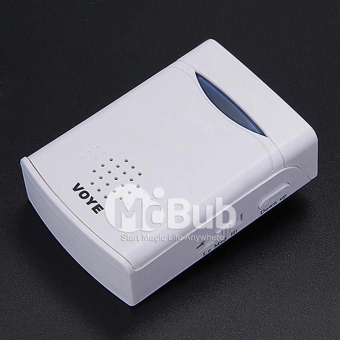 V006B Digital Wireless Door Bell With 38 Polyphony Tunes Songs LED Remote Control Digital Doorbell - White