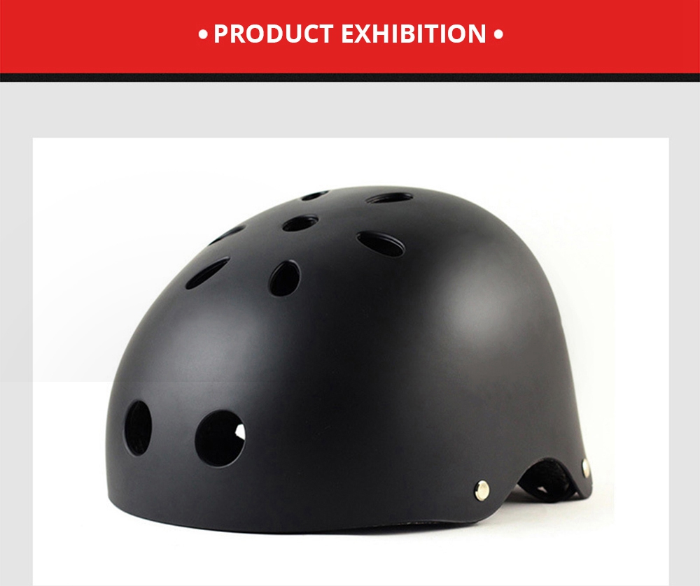 Professional Sports Bike Helmet For Bike Scooter Derby Inline Skateboard Size M - Black