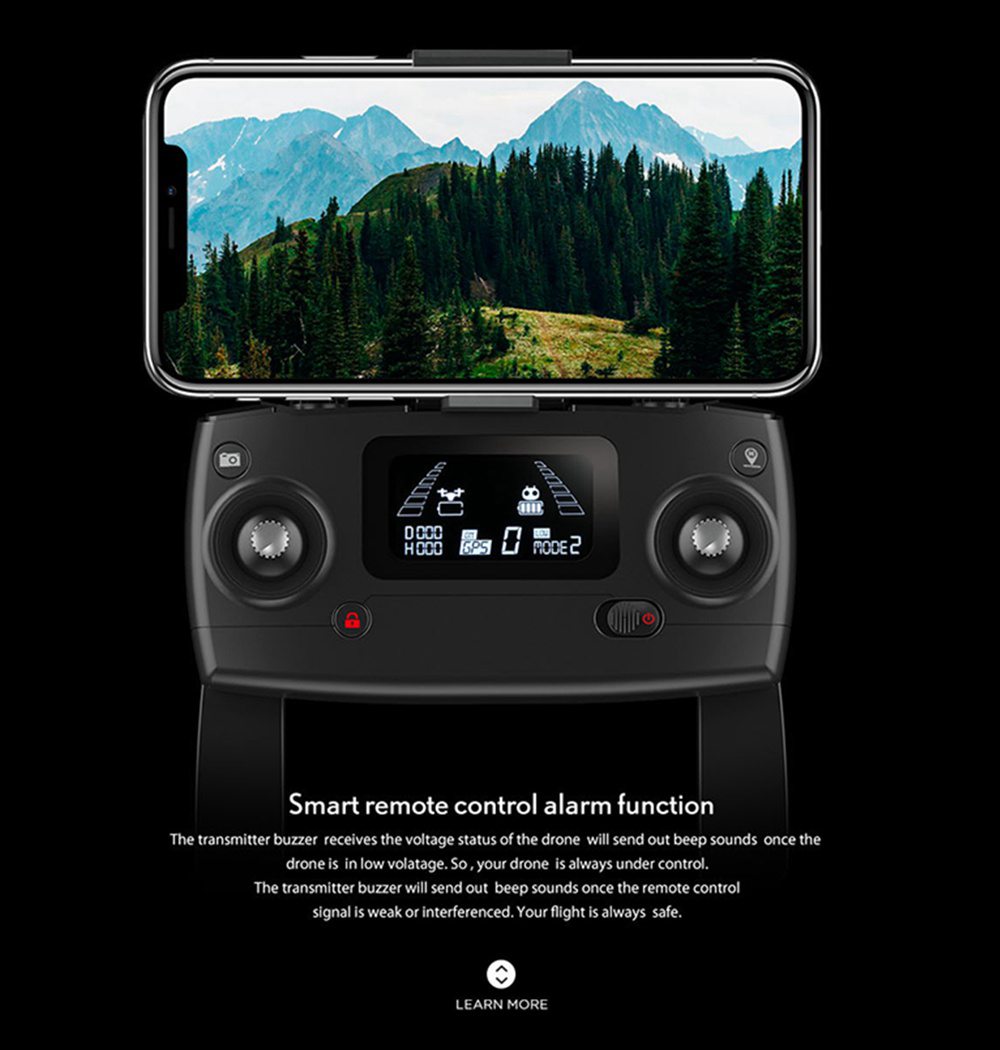 MJX Bugs 5 W B5W 4K Version 5G WIFI FPV GPS RC Drone With Single-axis Gimbal 20mins Flying Time Follow Me Mode RTF - Three Batteries With Bag