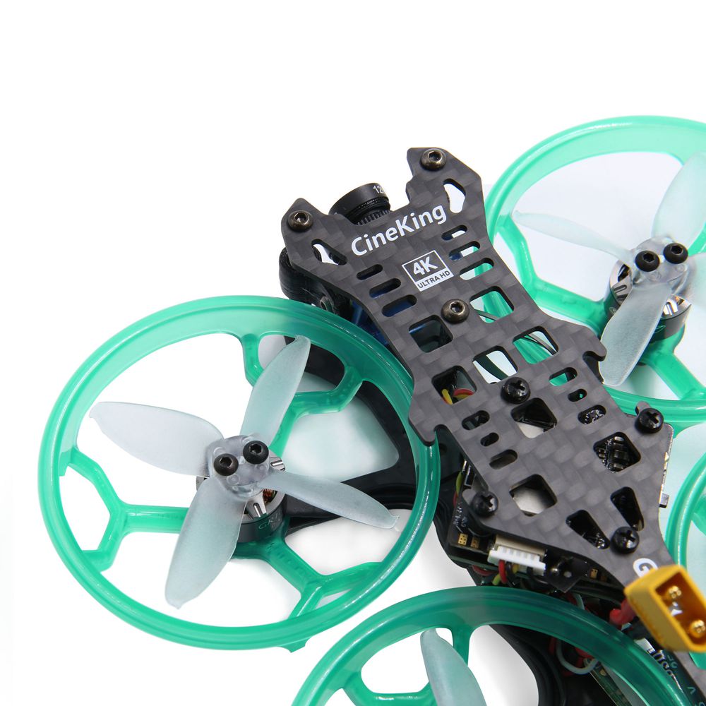Geprc CineKing 4K 2 Inch 3-4S Motor FPV Racing Drone With Stable F411 FC 12A ESC 5.8G 200mW VTX Caddx Tarsier Cam BNF Version - FlySky FS-A8S V2 Receiver
