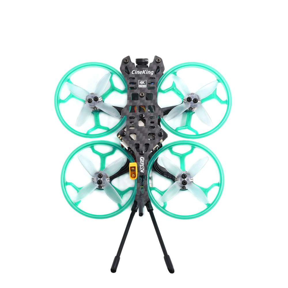 Geprc CineKing 4K 2 Inch 3-4S Motor FPV Racing Drone With Stable F411 FC 12A ESC 5.8G 200mW VTX Caddx Tarsier Cam BNF Version - FlySky FS-A8S V2 Receiver
