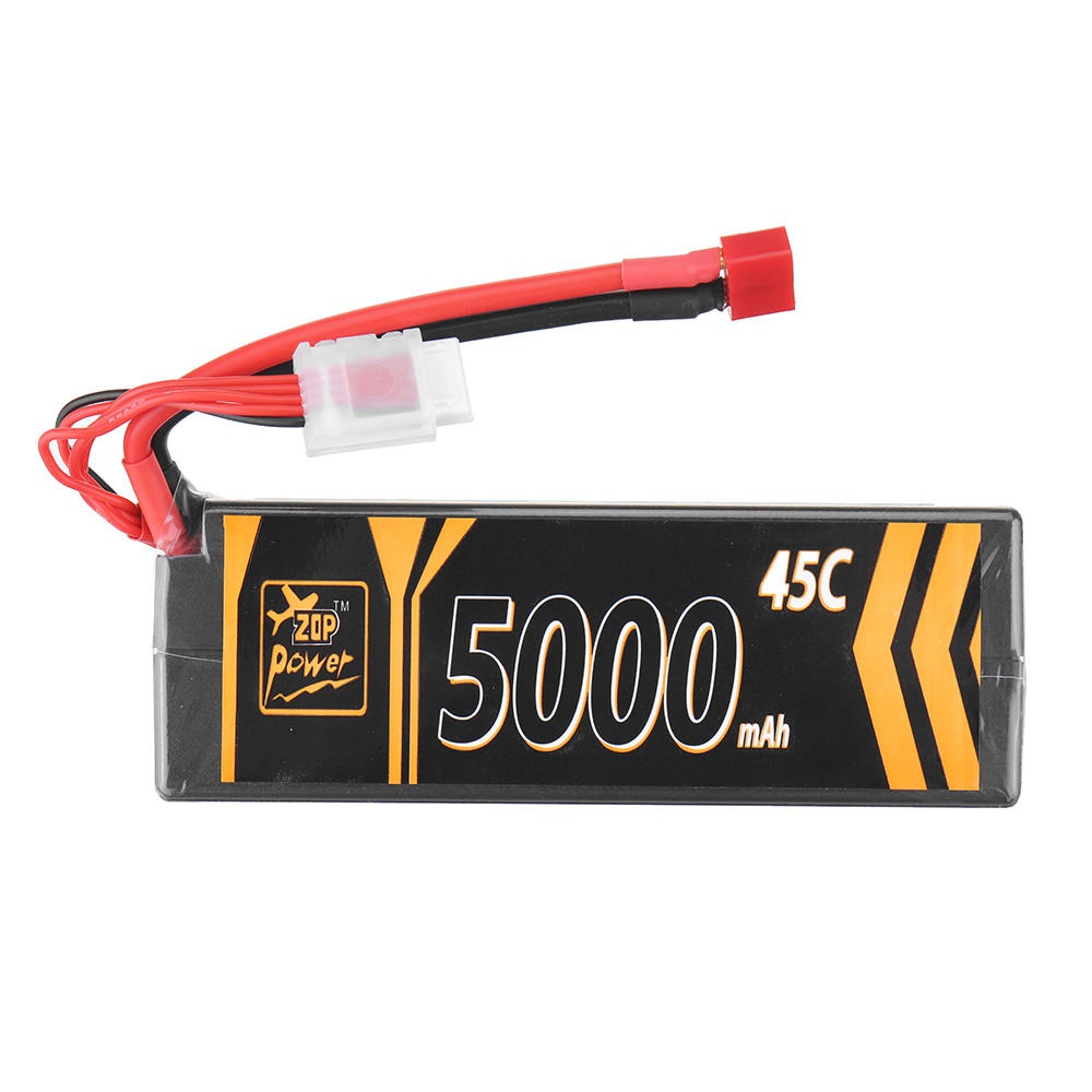 ZOP Power 4S 14.8V 5000mAh 45C Lipo Battery T Plug For RC Car Model FPV Racing Drone RC Airplane Helicopter