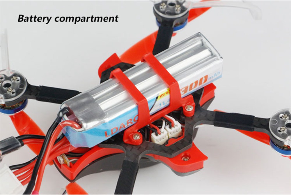 LDARC AK123 3S Toothpick FPV Racing Drone 122mm Wheelbase F411 12A BLheli_S 200mW VTX Runcam Nano2 Cam PNP - AC2000 Receiver