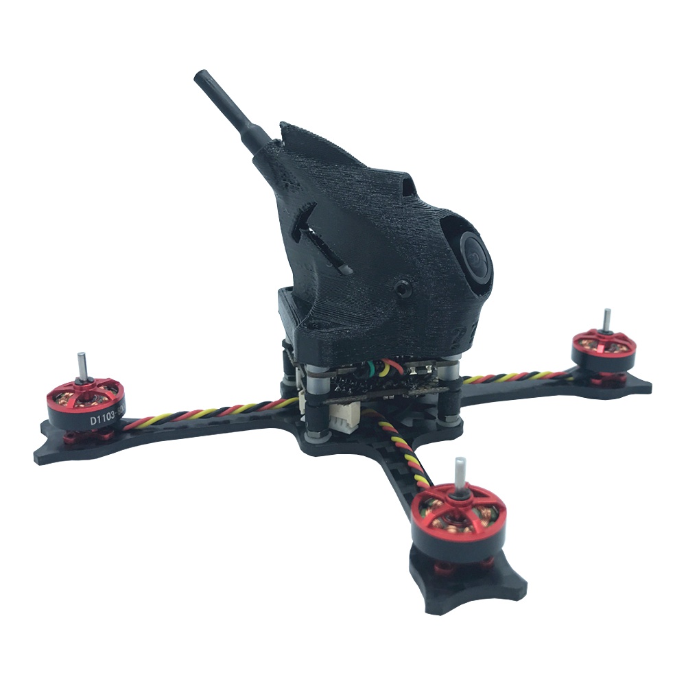NameLessRC N47 HD 105mm 2-3S Toothpick FPV Racing Drone With AIO412 12A ESC FC 400mW VTX Caddx Baby Turtle Cam BNF - Flysky IBUS Receiver