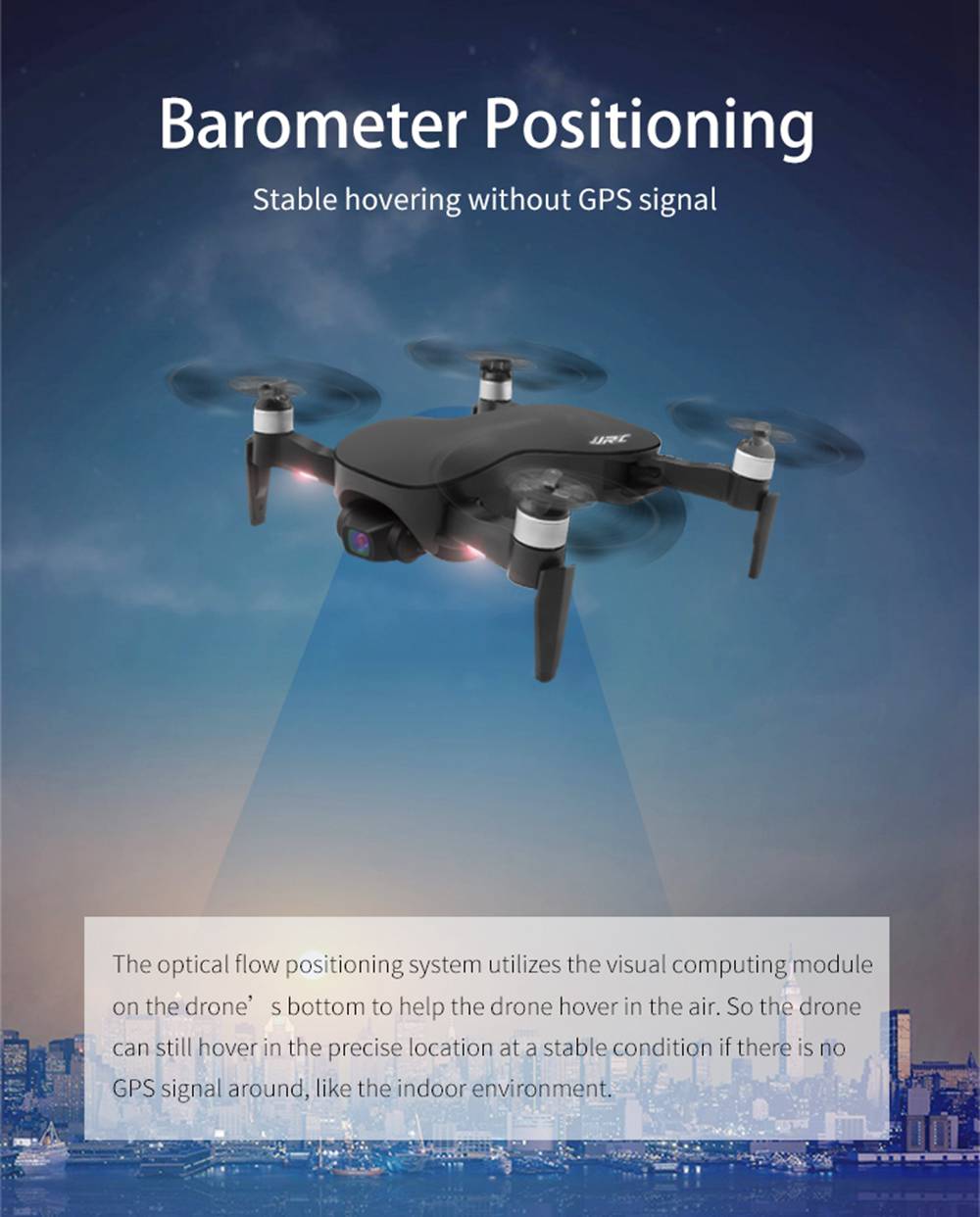 JJRC X12 AURORA 5G WIFI 1.2km FPV GPS Foldable RC Drone With 1080P 3Axis Gimbal Ultrasonic Optical Flow Positioning RTF - One Battery With Bag