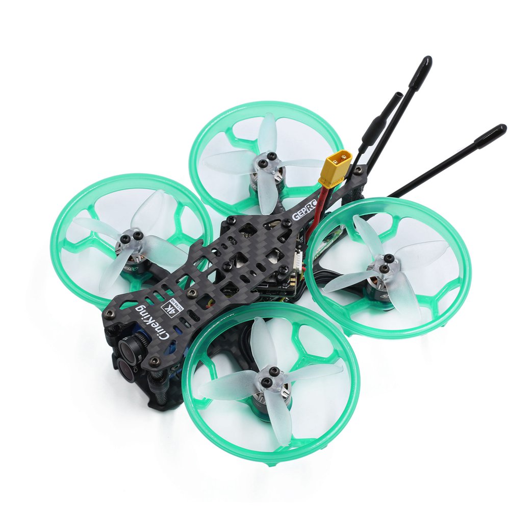 Geprc CineKing 4K 2 Inch 3-4S Motor FPV Racing Drone With Stable F411 FC 12A ESC 5.8G 200mW VTX Caddx Tarsier Cam BNF Version - FlySky FS-A8S V2 Receiver