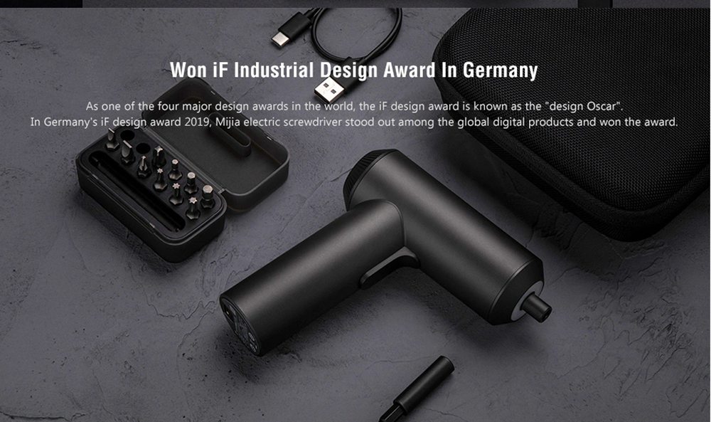 Mijia MJDDLSD001QW Cordless Electric Screwdriver 2000mAh Battery with Storage Bag