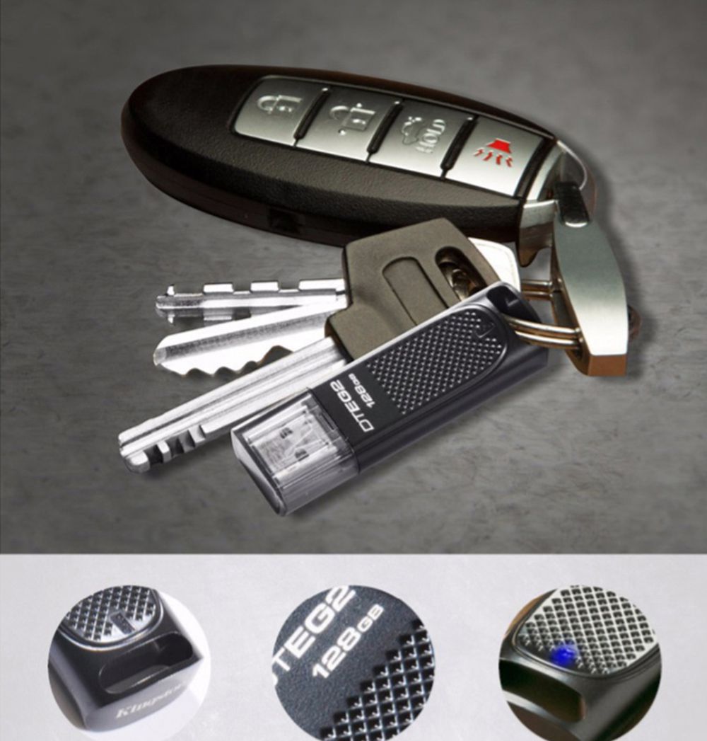 Kingston DTEG2 32GB Metal Casing USB 3.1 Flash Drive Reading Speed 180MB/S - Black