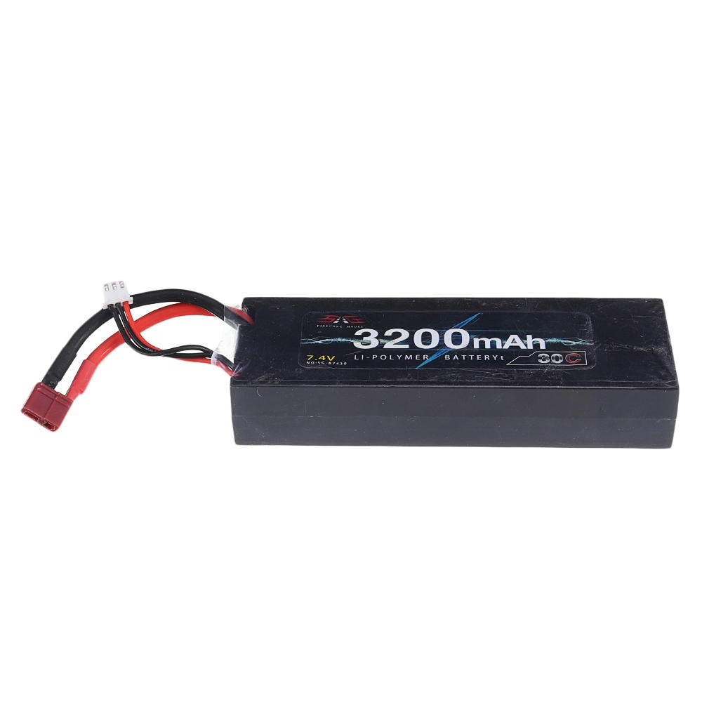 RC Car Spare Parts 2S 7.4V 3200mAh 30C Lipo Battery T Plug For HG P407/P408/P602/P801/802 RC Vehicles Car Model
