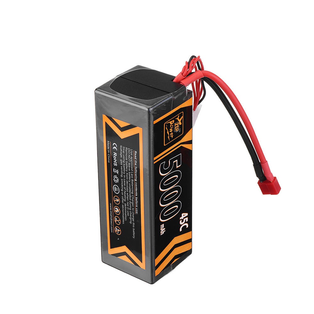 ZOP Power 4S 14.8V 5000mAh 45C Lipo Battery T Plug For RC Car Model FPV Racing Drone RC Airplane Helicopter