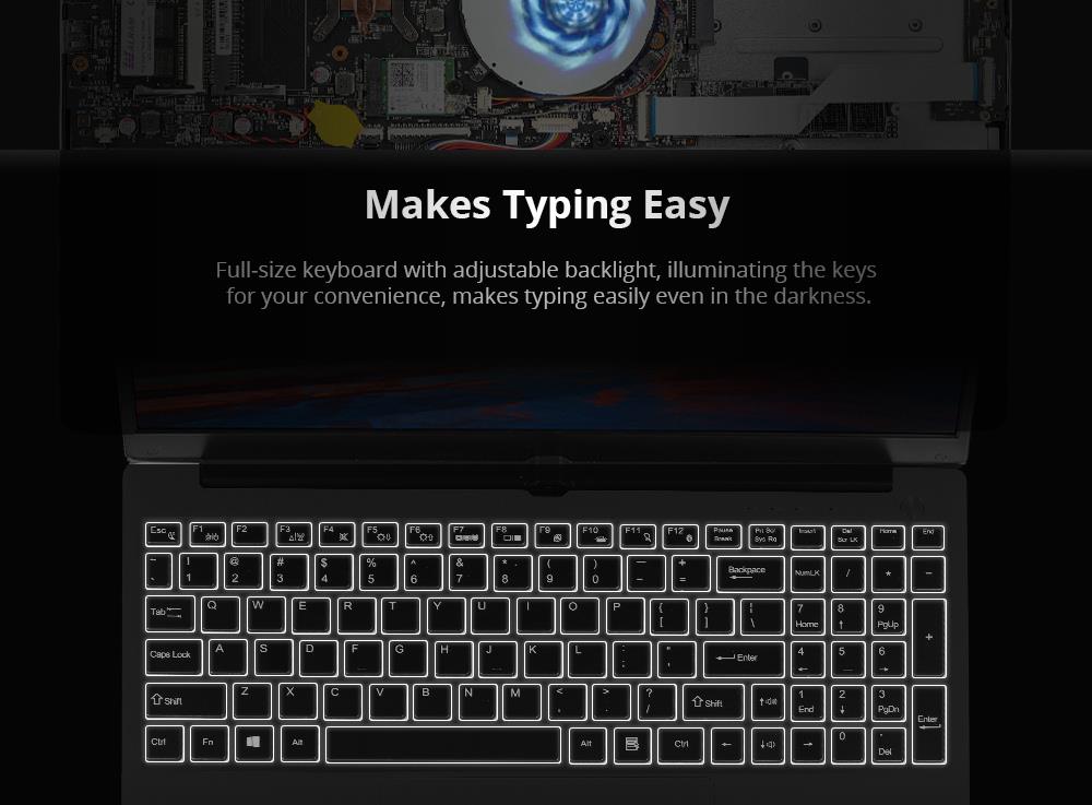 VORKE Notebook 15 4G Laptop Intel Core i7-4500U 15.6'' Screen 1920*1080 Windows 10 8GB DDR3 256GB SSD - Silver