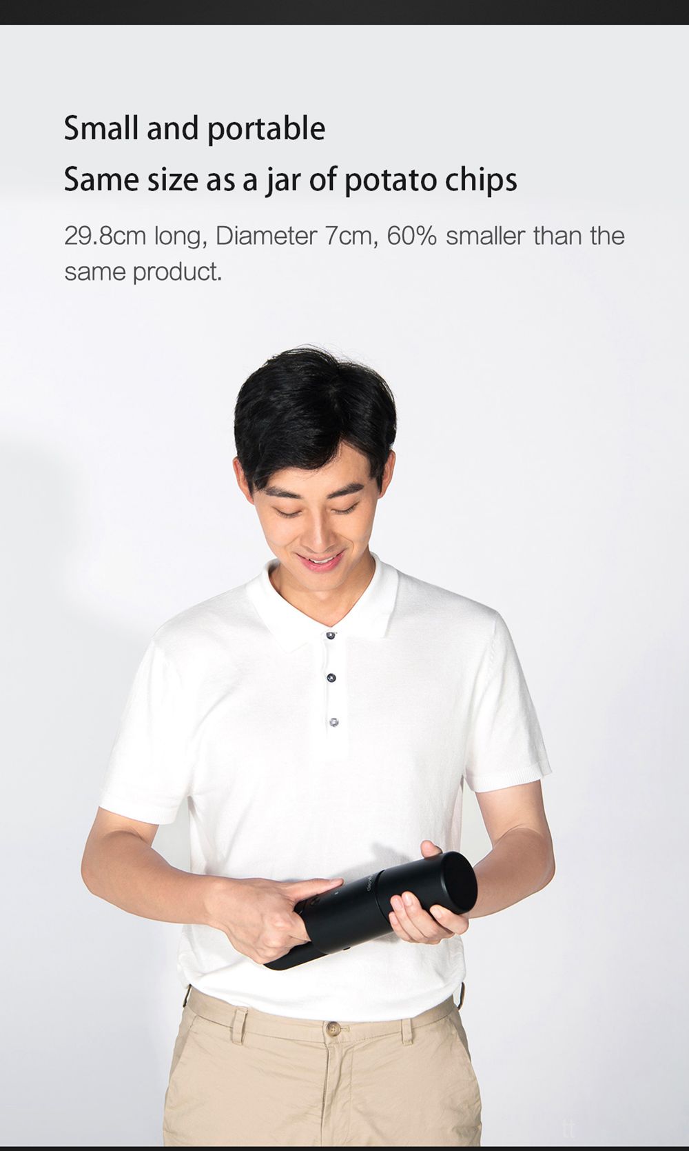 Xiaomi COCLEAN Car Portable Vacuum Cleaner Handheld Wireless Smart Device Max 5000Pa Suction - Black