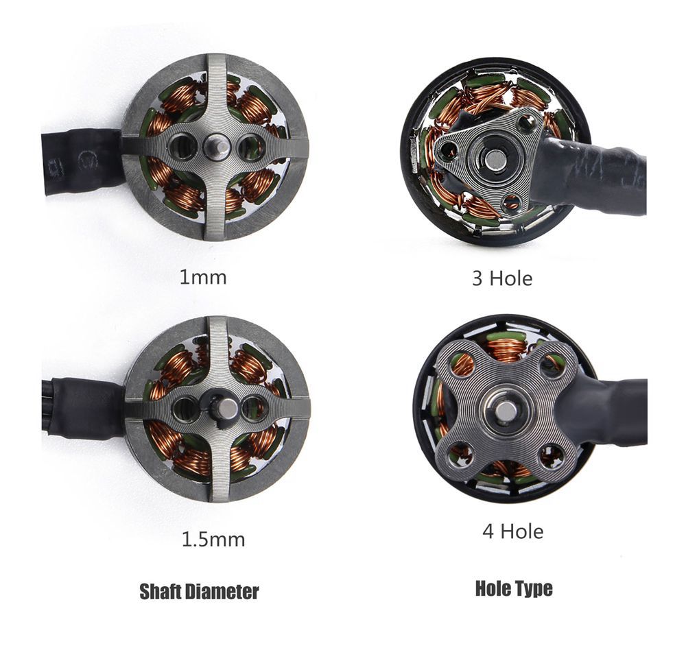 Geprc GR1102 10000KV 2-3S 1.5mm Shaft Diameter 3-hole Brushless Motor For Toothpick FPV Racing Drone