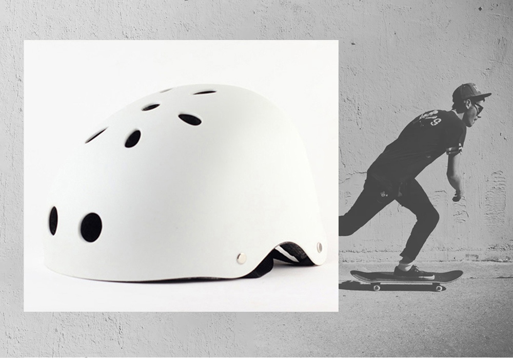 Professional Sports Bike Helmet For Bike Scooter Derby Inline Skateboard Size M - Black