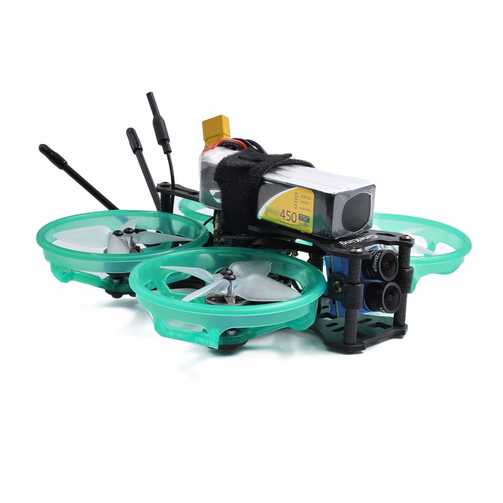 Geprc CineKing 4K 2 Inch 3-4S Motor FPV Racing Drone With Stable F411 FC 12A ESC 5.8G 200mW VTX Caddx Tarsier Cam BNF Version - FlySky FS-A8S V2 Receiver
