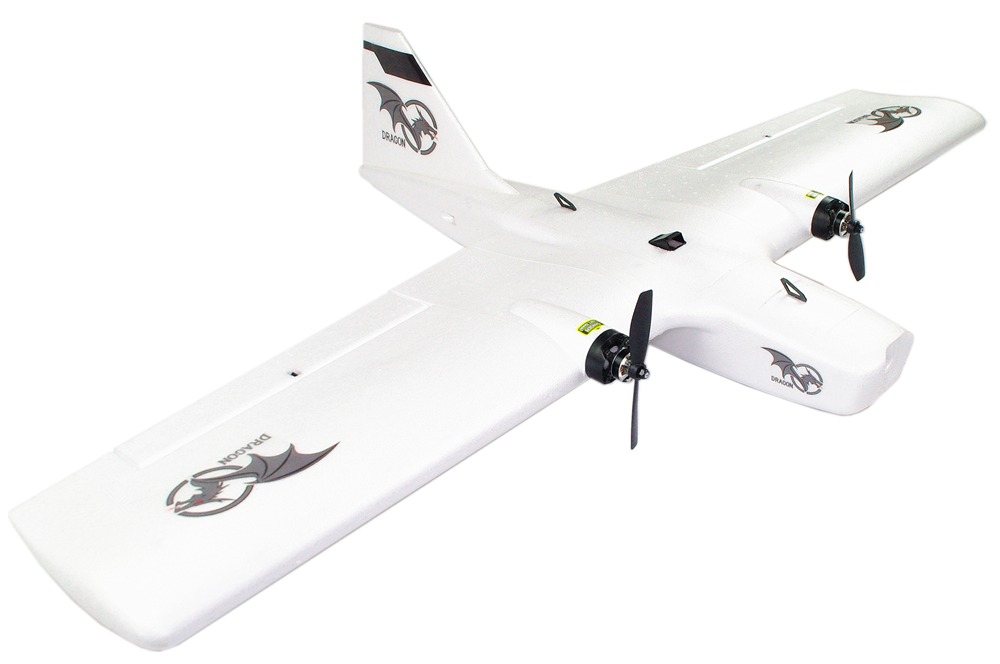 Reptile Dragon-1200 1200mm Wingspan EPP Dual Front Pull FPV Flying Wing RC Airplane With Power System - PNP Version